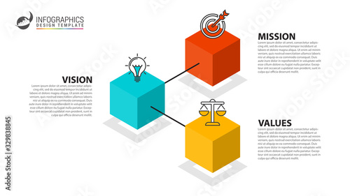 Infographic design template. Creative concept with 3 steps