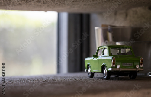 Naklejka vintage car model on the window