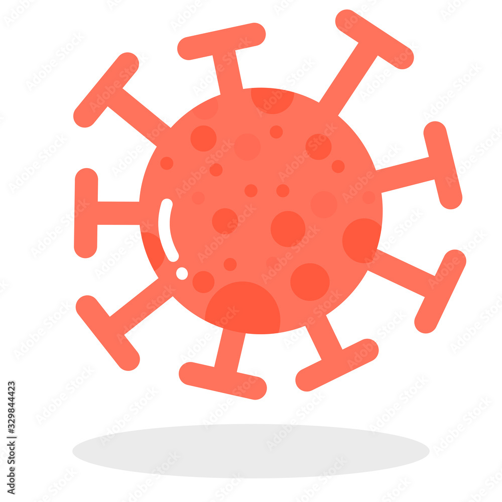 Vector red covid-19, corona virus, icon dust floating or blood cell drop isolated on white background Vector red covid-19, corona virus, icon dust floating or blood cell drop isolated on white background