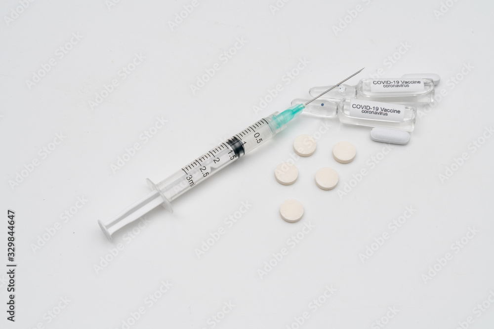 COVID 19 Coronavirus Vaccine and syringe injection It use for prevention, immunization and treatment from COVID-19 COVID 19 Coronavirus Vaccine and syringe injection It use for prevention, immunization and treatment from COVID-19