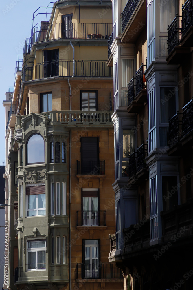 Building in the downtown of San Sebastian