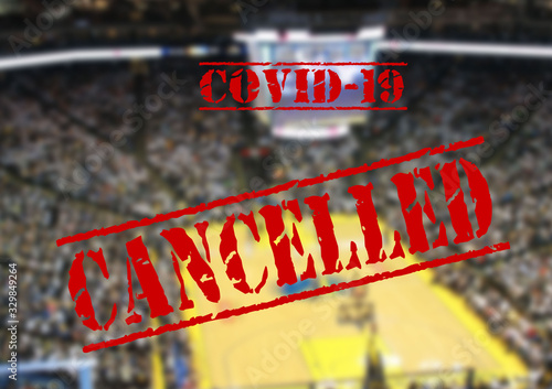 Sport event cancelled due to coronavirus 