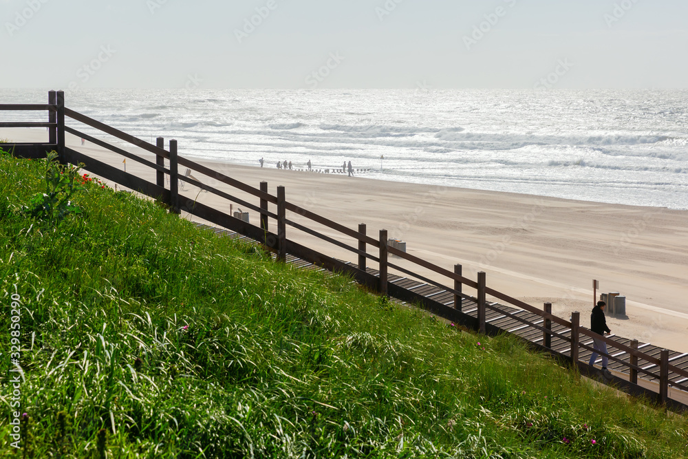stairs to the beach of Domburg, Netherlands