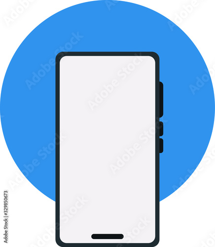 smartphone right button with bottom width camera