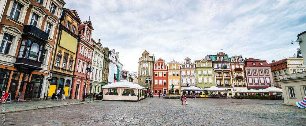 Central Market Square in Poznan, Poland