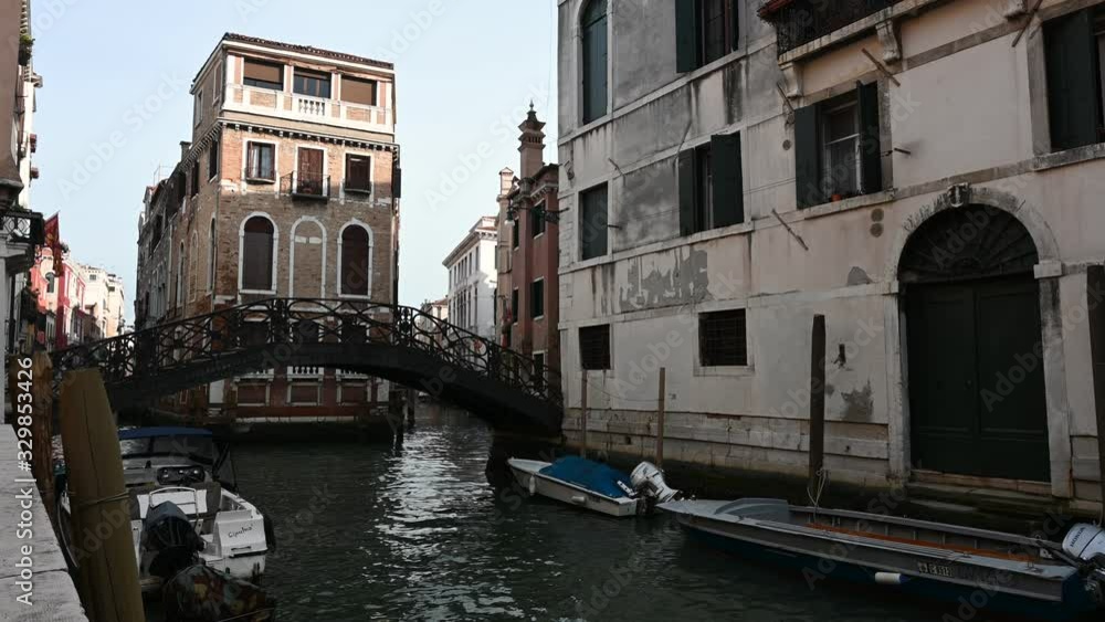 March 2020, Venice-Italy, Walking through the monuments of the ancient city of Venice at the time of the coronavirus, between closed shops and the absence of tourists March 2020, Venice-Italy, Walking through the monuments of the ancient city of Venice at the time of the coronavirus, between closed shops and the absence of tourists