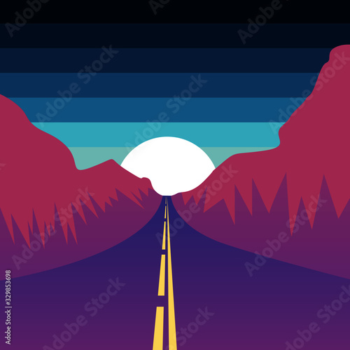 CARRETERA DE NOCHE