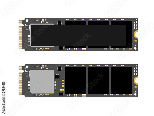 SSD M.2 vector illustration