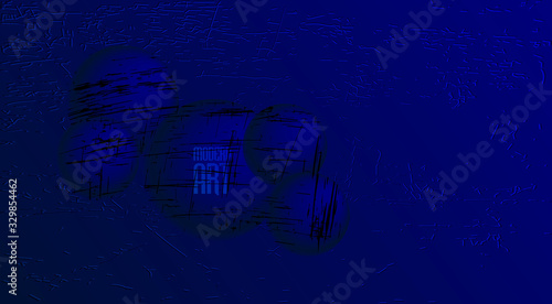 Abstract background with scratch effect and spheres in the foreground in vector design