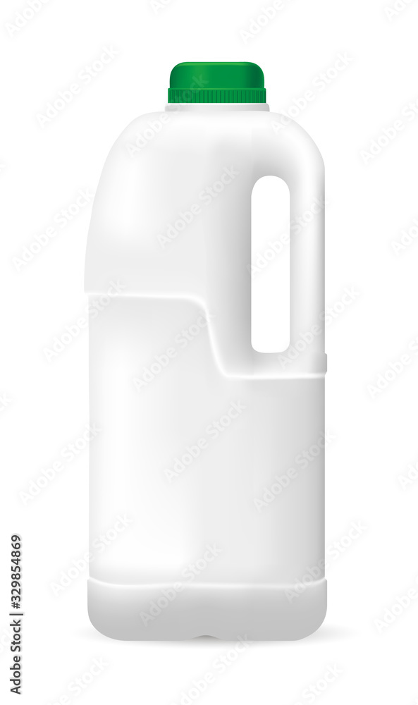 Bottle for milk, juice or something else, on white background Bottle for milk, juice or something else, on white background