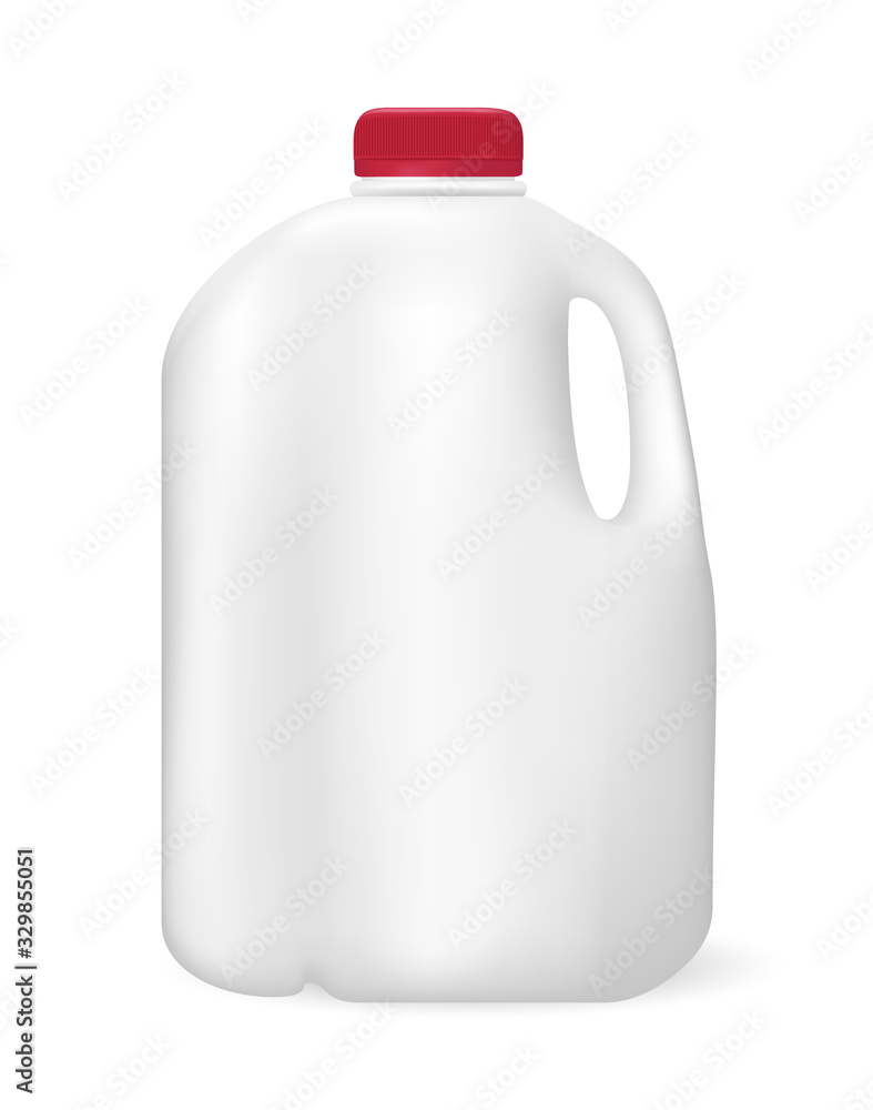 Bottle for milk, juice or something else, on white background Bottle for milk, juice or something else, on white background