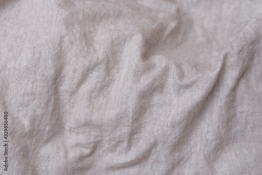 Crumpled fabric texture, light cloth background Crumpled fabric texture, light cloth background