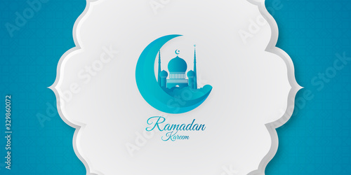 Luxury modern mandala ramadan background with blueish arabesque pattern arabic islamic east style.decorative mandala for print, poster, cover, brochure, flyer, banner.tar vector illustration template
