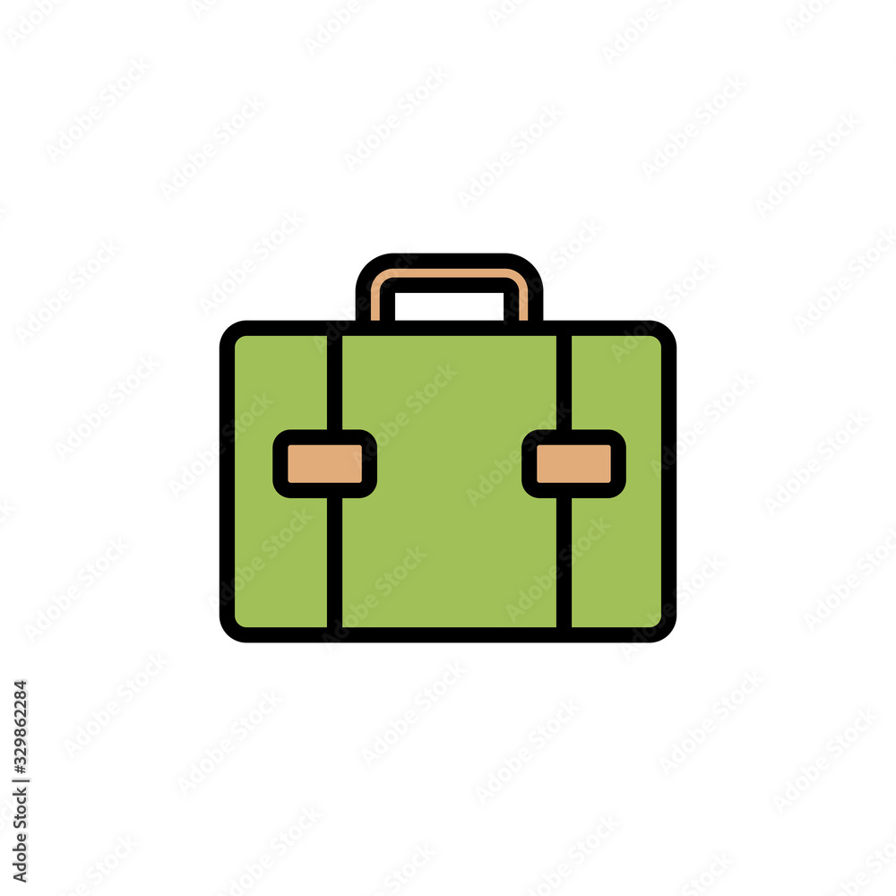 Obraz premium Briefcase icon isolated on white background. Briefcase vector icon