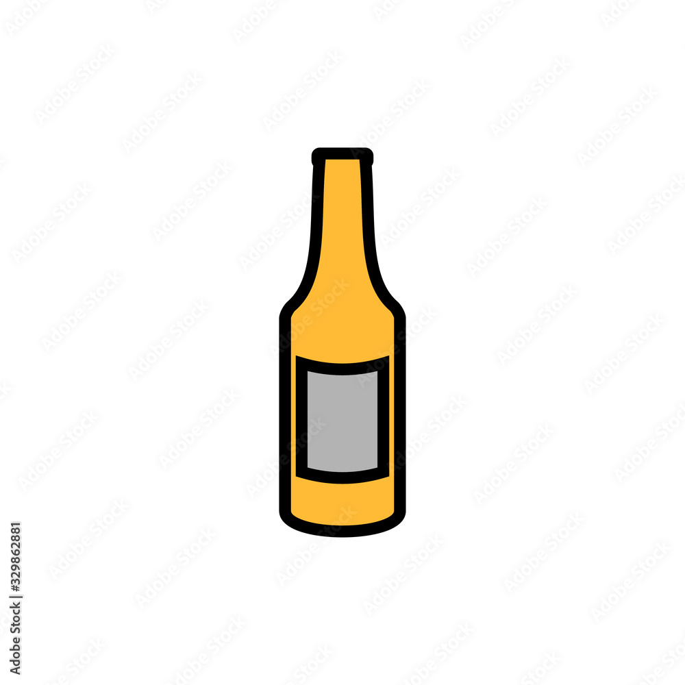 Beer icon isolated on white background. Beer Icon in trendy flat style Beer icon isolated on white background. Beer Icon in trendy flat style