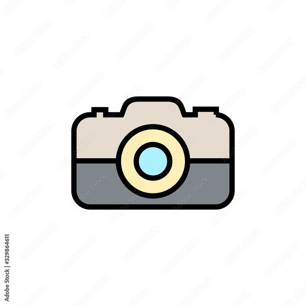 Camera Icon isolated on white background. Camera symbol. Camera vector icon Camera Icon isolated on white background. Camera symbol. Camera vector icon