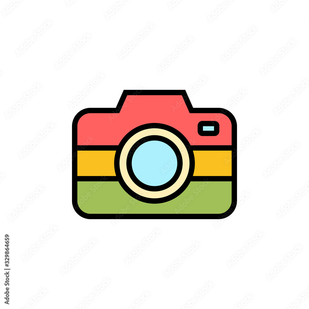 Camera Icon isolated on white background. Camera symbol. Camera vector icon Camera Icon isolated on white background. Camera symbol. Camera vector icon