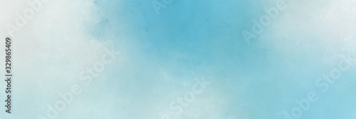 light blue, powder blue and medium turquoise colored vintage abstract painted background with space for text or image. can be used as header or banner
