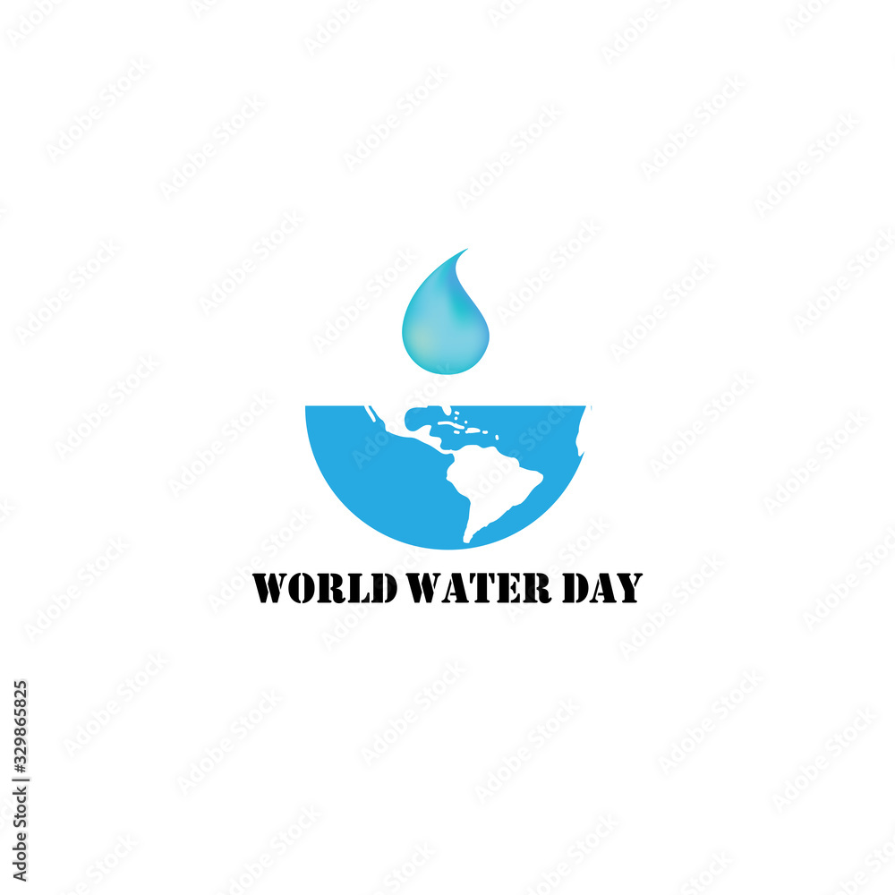 Obraz premium World Water Day Campaign. Suitable for Greeting Card and Poster