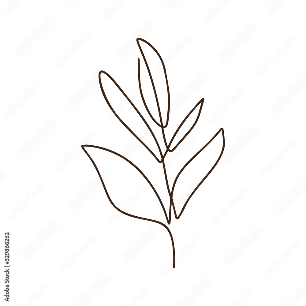 Branch of tree vector one line art logo. Minimalist contour drawing monoline. Continuous line artwork for banner, book design, web illustration Branch of tree vector one line art logo. Minimalist contour drawing monoline. Continuous line artwork for banner, book design, web illustration