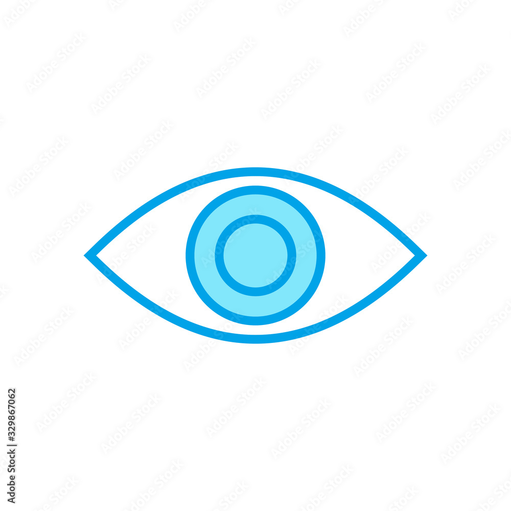 Eye icon isolated on white background. Look and Vision icon. Eye vector icon Eye icon isolated on white background. Look and Vision icon. Eye vector icon