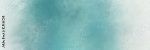 abstract painting background graphic with medium aqua marine and cadet blue colors and space for text or image. can be used as horizontal background texture