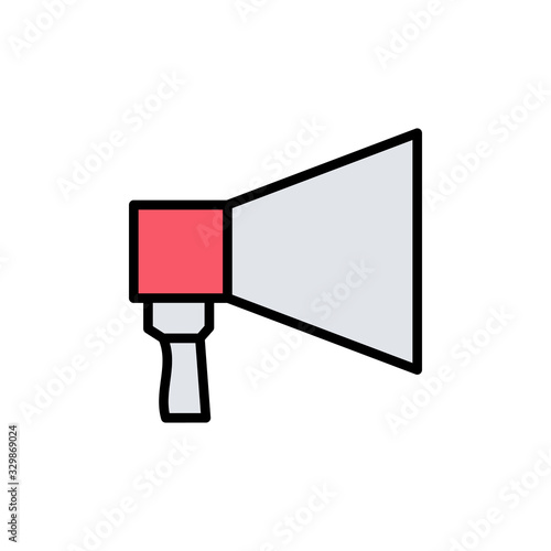 Megaphone icon isolated on white background. Loudspeaker icon vector. Volume icon