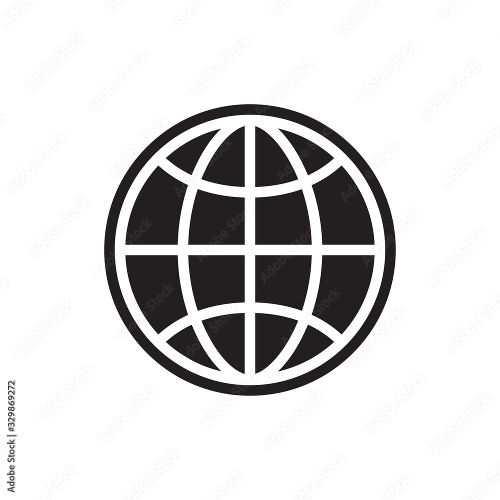 illustration of world icon, globe vector icon, flat design best globe icon illustration of world icon, globe vector icon, flat design best globe icon