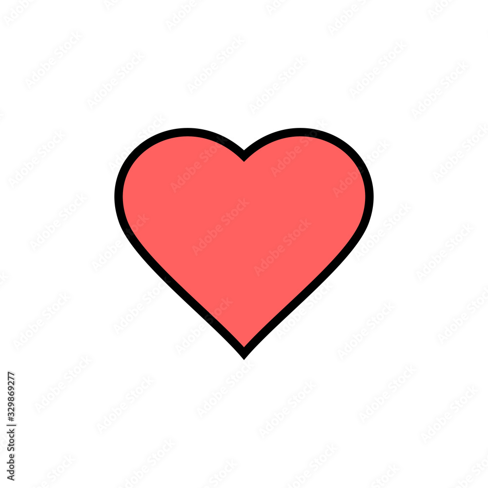 Heart icon isolated on white background. Heart vector icon. Like icon vector. Love Heart icon isolated on white background. Heart vector icon. Like icon vector. Love