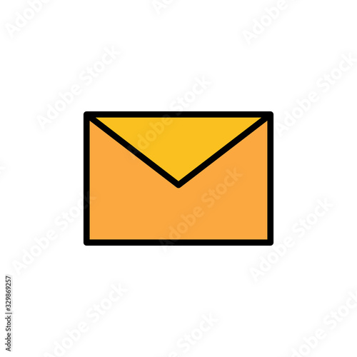 Mail vector icon isolated on white background. E-mail icon. Envelope illustration. Message