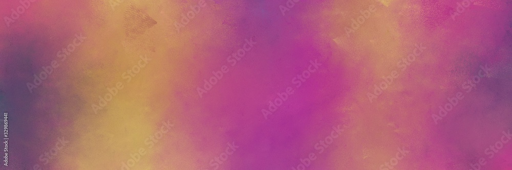abstract painting background graphic with mulberry , dark khaki and rosy brown colors and space for text or image. can be used as horizontal header or banner orientation