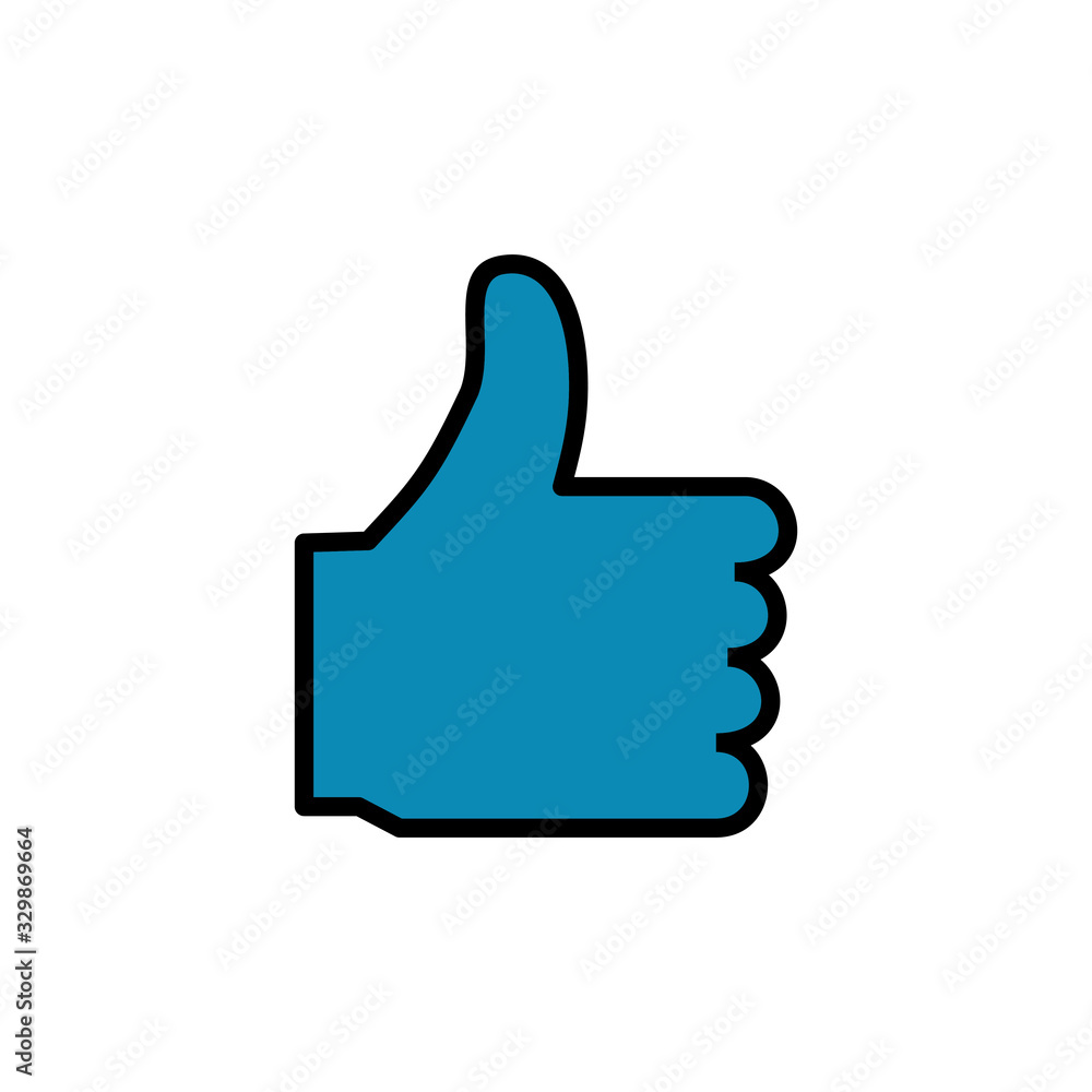 like icon isolated on white background. Thumbs up icon. social media icon like icon isolated on white background. Thumbs up icon. social media icon