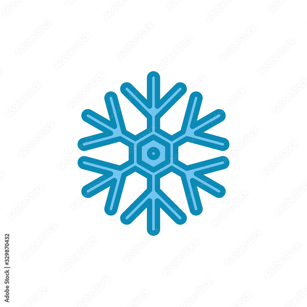 Snowflake icon isolated on white background. snow icon vector. Symbol of winter, frozen Snowflake icon isolated on white background. snow icon vector. Symbol of winter, frozen