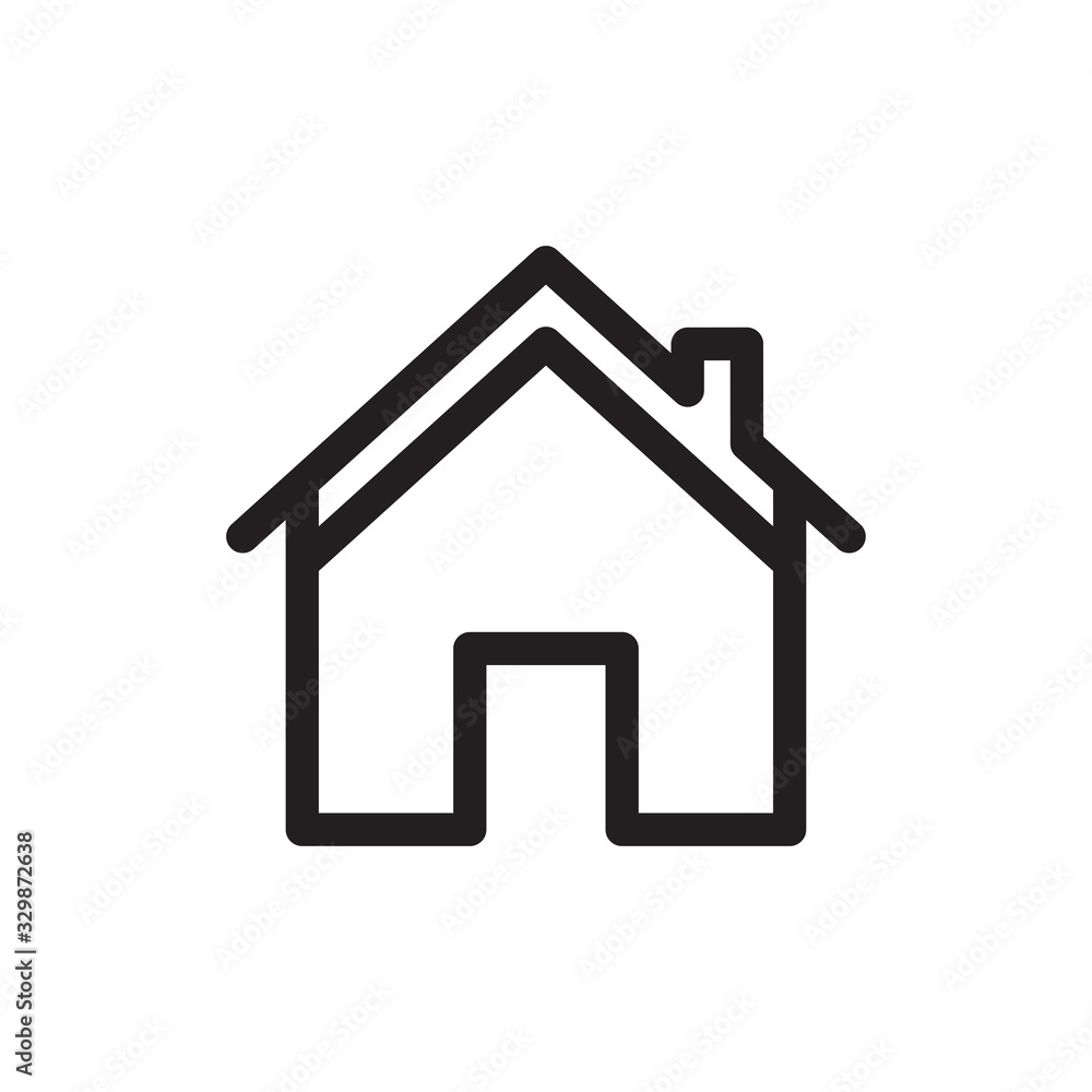 house icon in trendy flat style house icon in trendy flat style