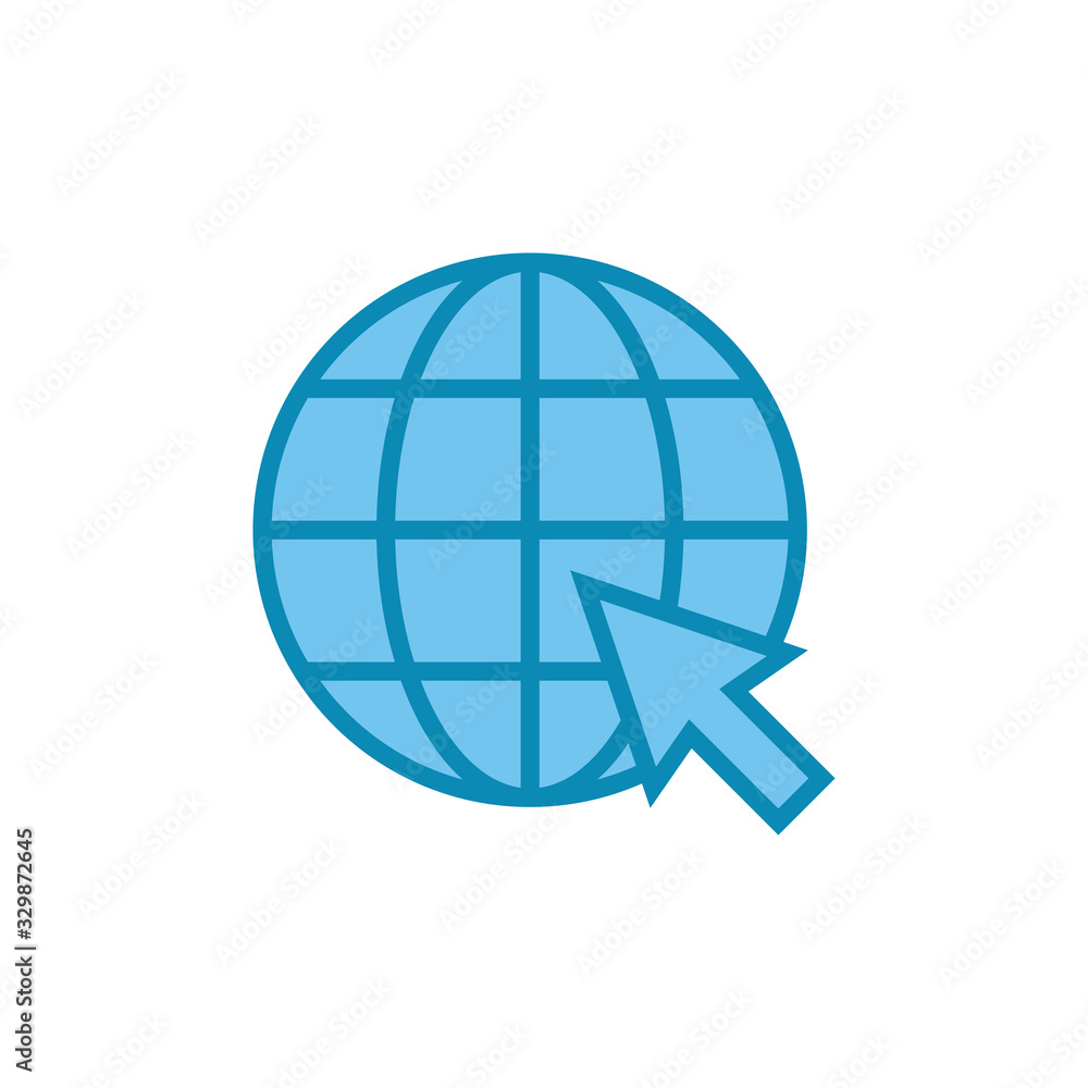 Web icon isolated on white background. Website vector icon. Internet world vector Web icon isolated on white background. Website vector icon. Internet world vector