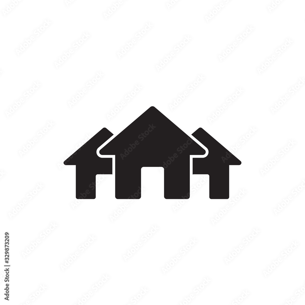 house icon in trendy flat style house icon in trendy flat style