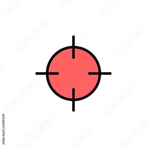 Target icon isolated on white background. Target vector icon. goal icon. marketing target. Aim