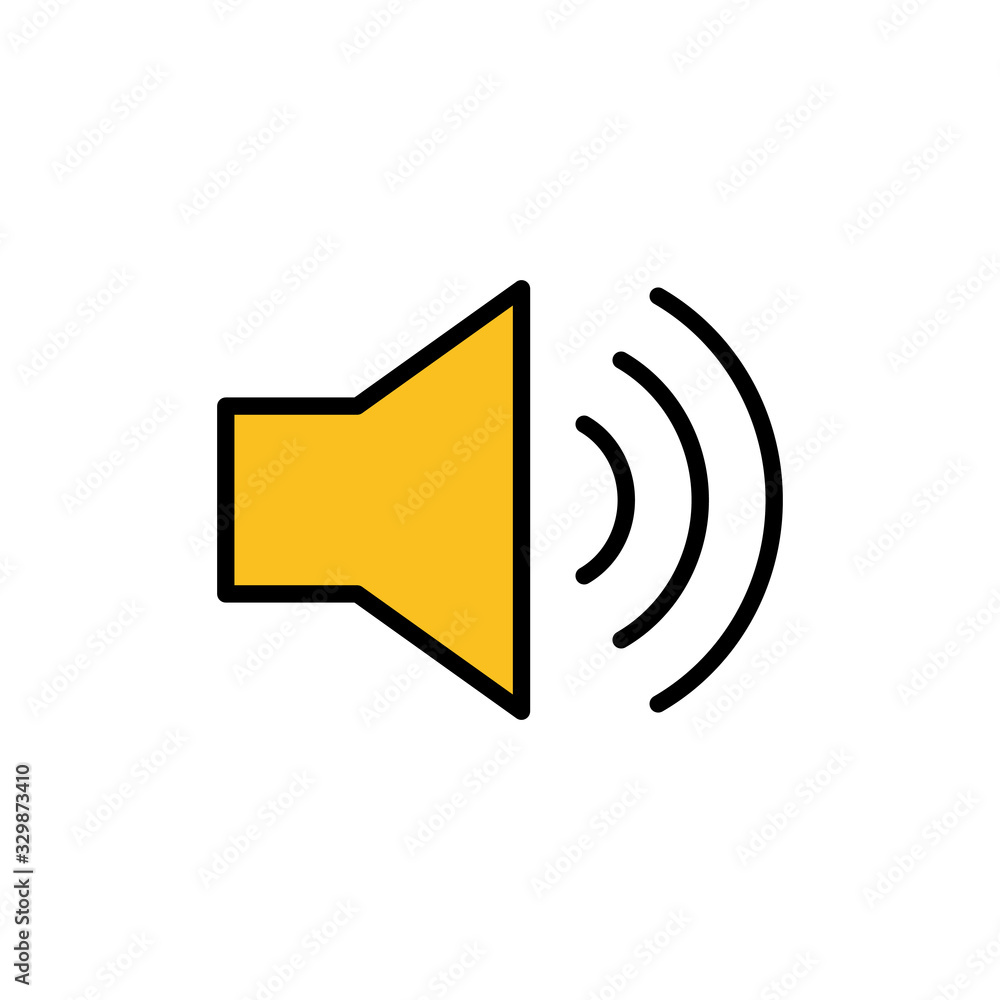 Speaker icon isolated on white background. Volume icon. Loudspeaker icon vector. Audio. Sound Speaker icon isolated on white background. Volume icon. Loudspeaker icon vector. Audio. Sound