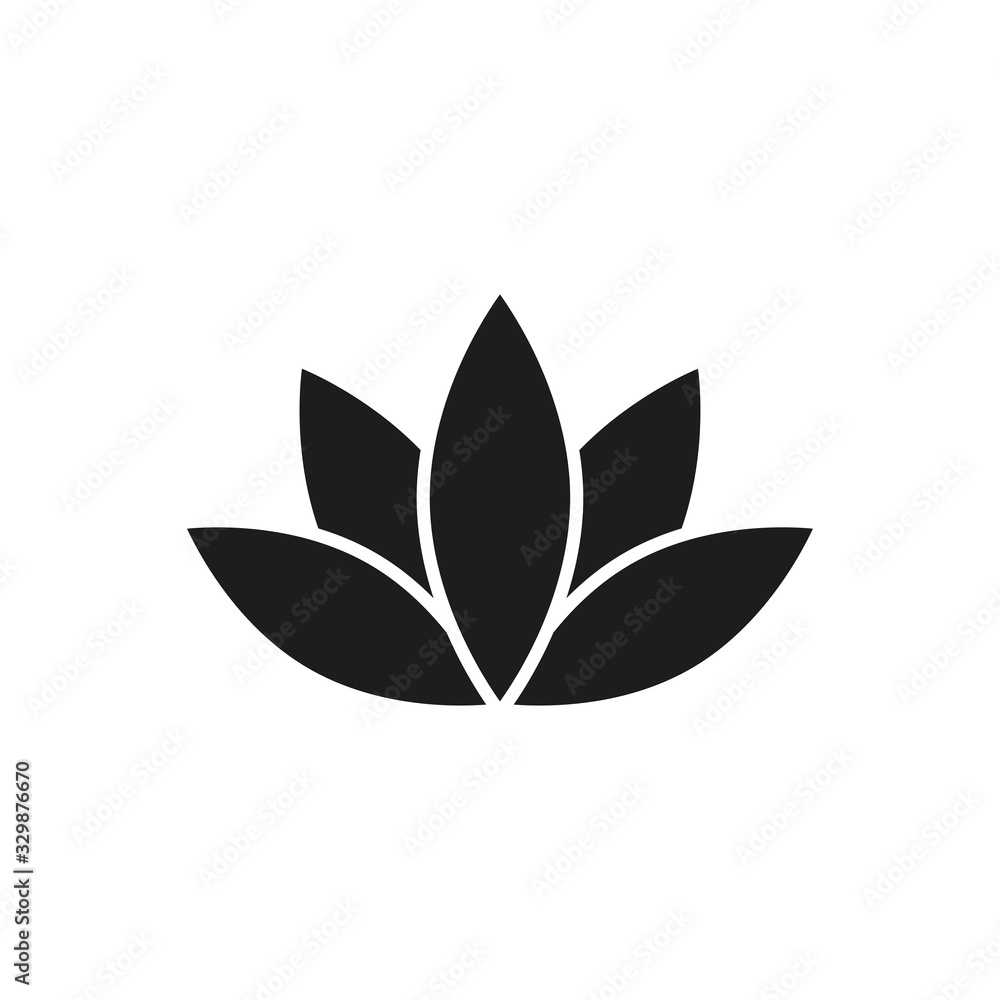 lotus vector icon, flower icon in trendy flat design lotus vector icon, flower icon in trendy flat design