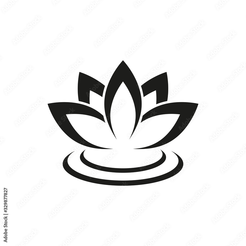 lotus vector icon, flower icon in trendy flat design lotus vector icon, flower icon in trendy flat design