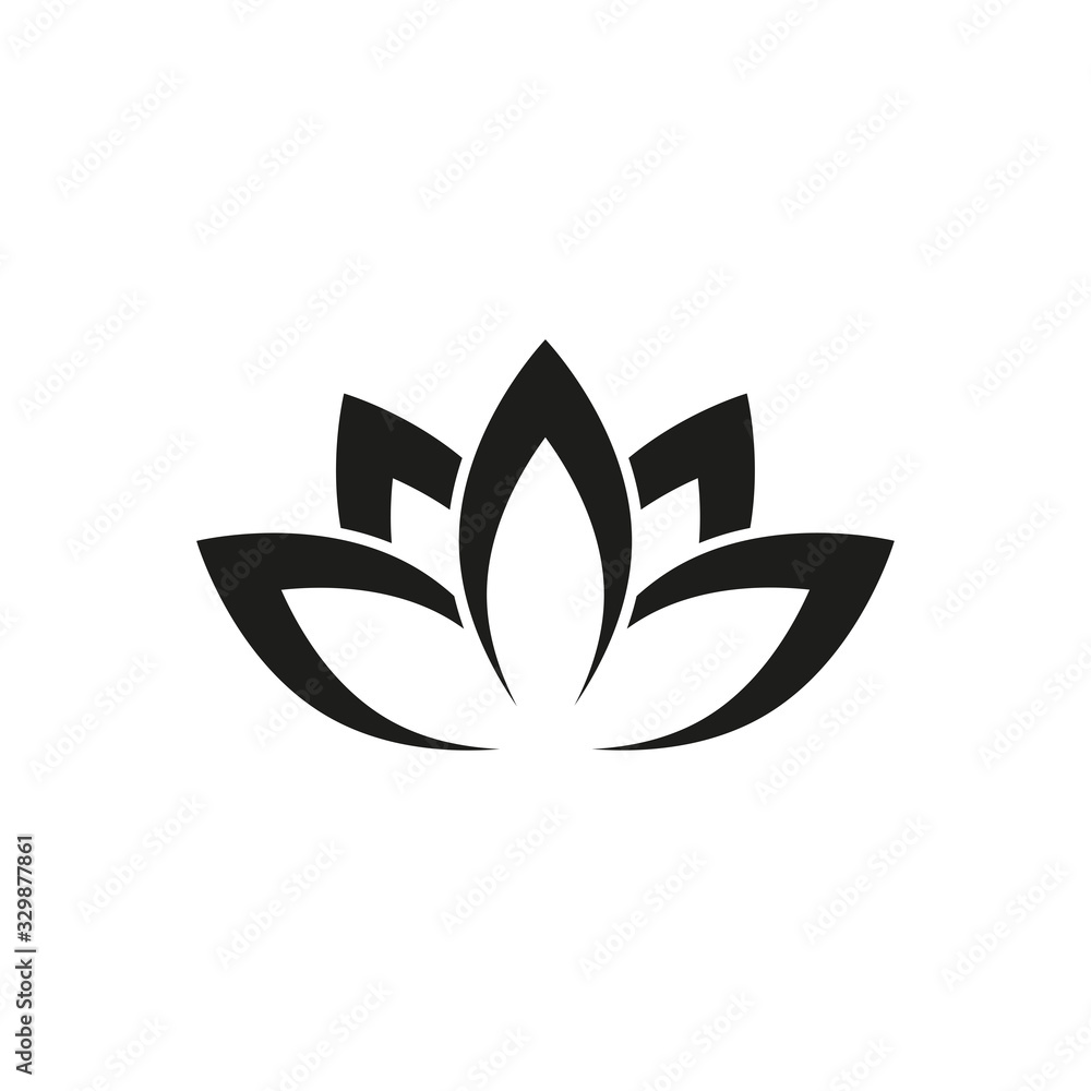 lotus vector icon, flower icon in trendy flat design lotus vector icon, flower icon in trendy flat design