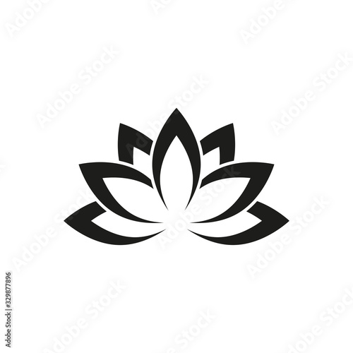 lotus vector icon, flower icon in trendy flat design 