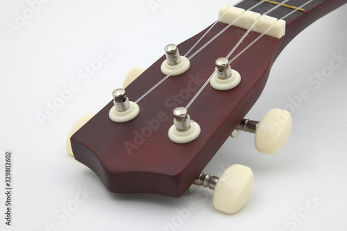ukulele on a white background
