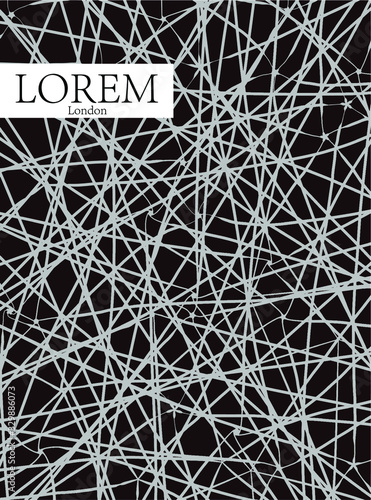 Modern abstract design with strict and / or smooth lines. Modern illustration for magazine cover, design for advertising and branding.