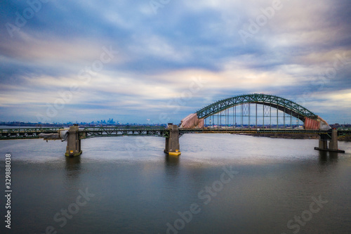 Aerial of Tacony Bridge New Jersey © Jin