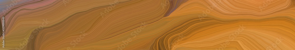 wide colored background banner with coffee, peru and old mauve color. abstract waves illustration wide colored background banner with coffee, peru and old mauve color. abstract waves illustration