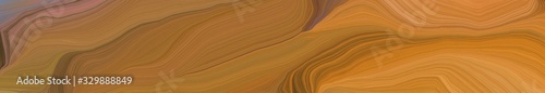 wide colored background banner with coffee, peru and old mauve color. abstract waves illustration