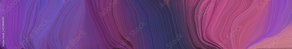 beautiful wide colored banner with antique fuchsia, dark slate blue and mulberry color. modern soft curvy waves background illustration beautiful wide colored banner with antique fuchsia, dark slate blue and mulberry color. modern soft curvy waves background illustration