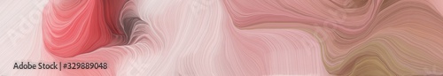 wide colored background banner with rosy brown, pastel pink and dark moderate pink color. curvy background design © Eigens