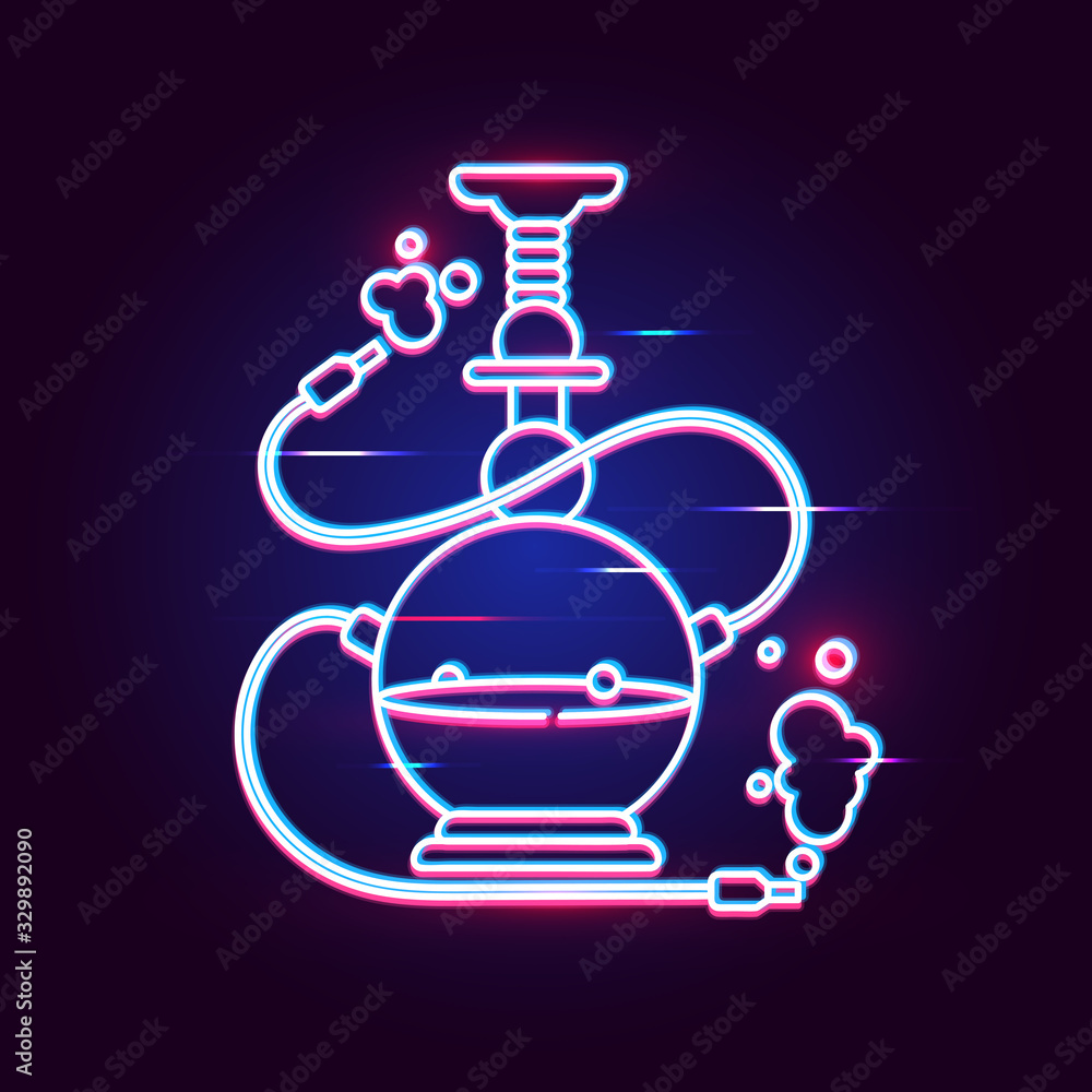 Hookah Vector Illustration Suitable For Greeting Card, Poster Or T-shirt